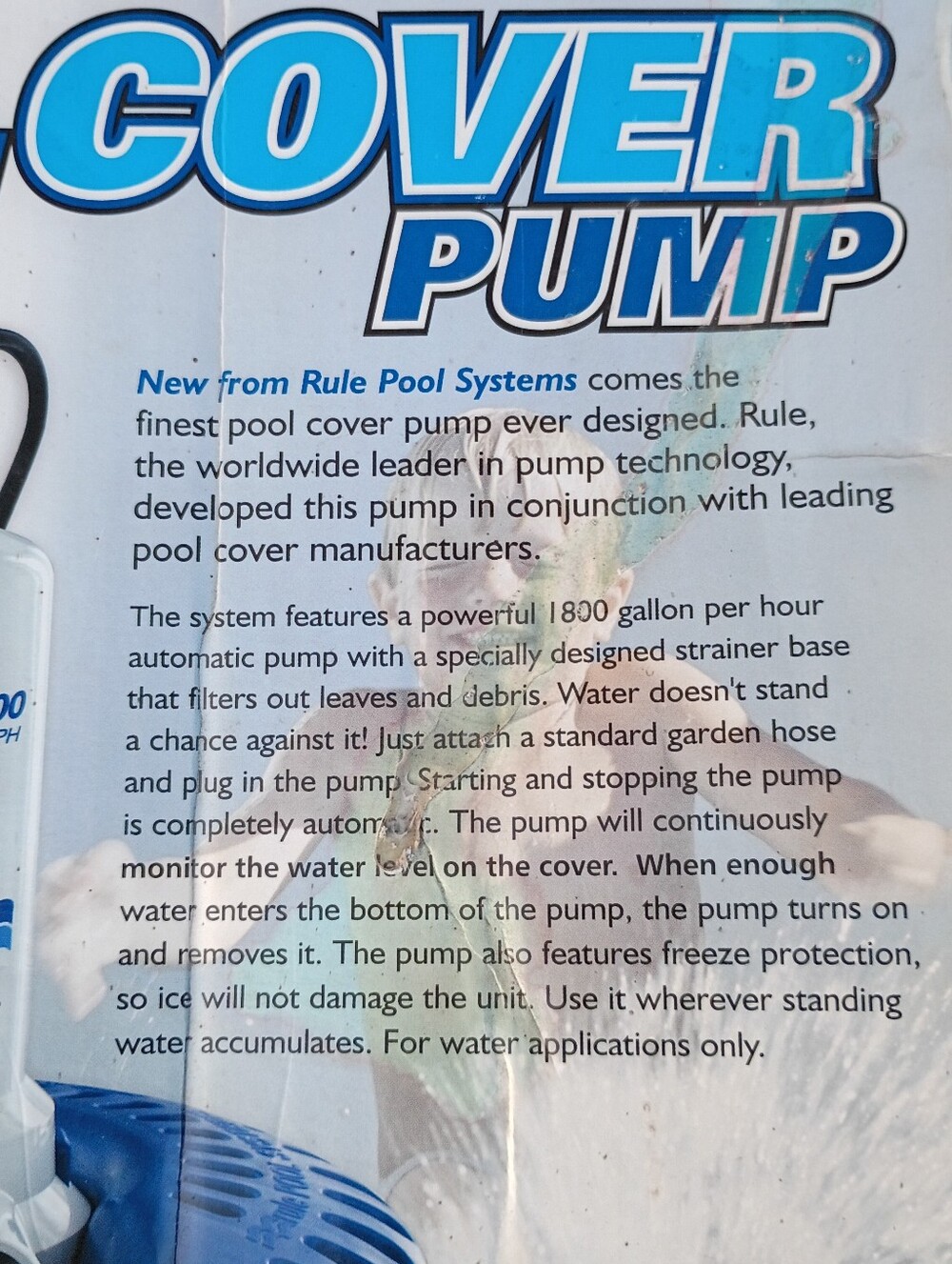 Nice! Rule - Pool Cover Pump 1800gph - Picture 4 of 5